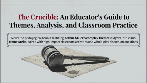 The Crucible Teaching Unit | GCSE Year 10–11 | Complete Scheme of Work ...