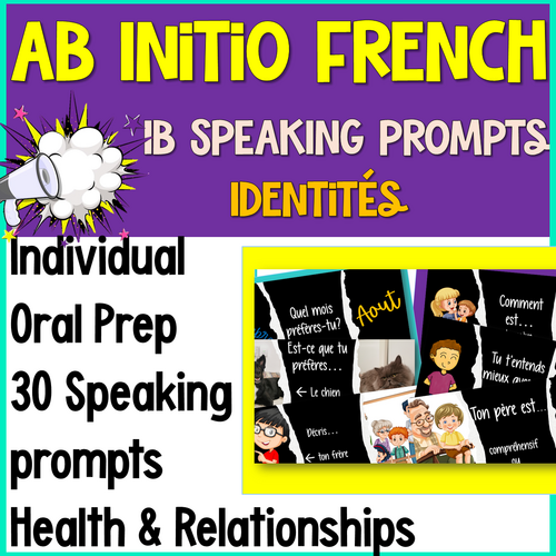 IB French Ab Initio Speaking Questions – Identities (Present, Past ...