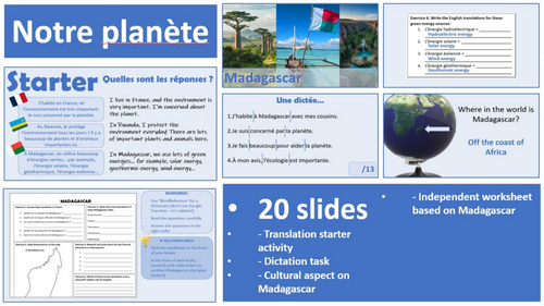 2026 French AQA Module 6.1 - Notre monde est beau