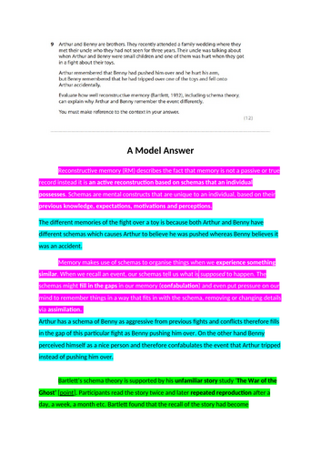 7. Reconstructive memory