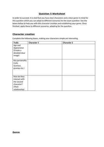 AQA English Language Paper 1 Question 5 – Descriptive vs Narrative ...
