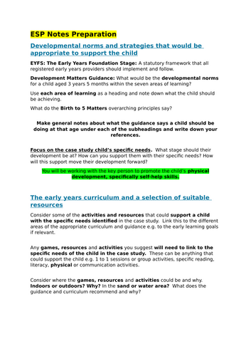 TLevel: Education and Early Years GEN 2 ESP | Teaching Resources