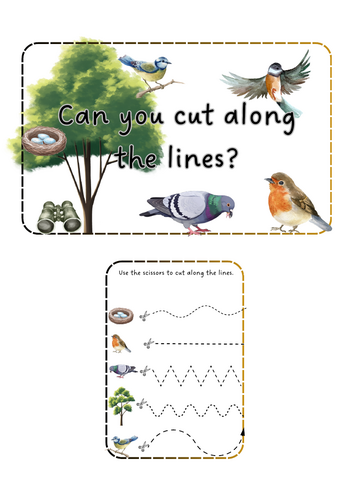 Big Bird Watch - Scissor Skills