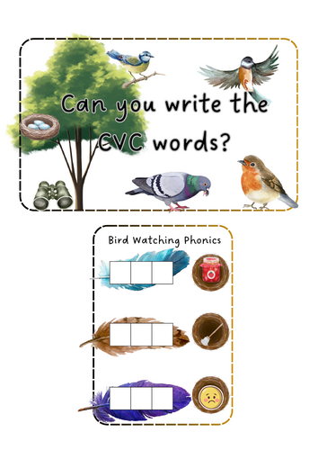 Big Bird Watch - CVC words