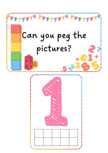 Number Day - Peg pictures