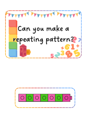 Number Day - Pattern cubes