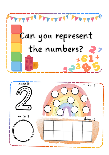 Number Day - number representation mats
