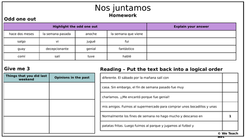 New GCSE - El Fin de Semana Pasado Complete Lesson Pack | Teaching ...