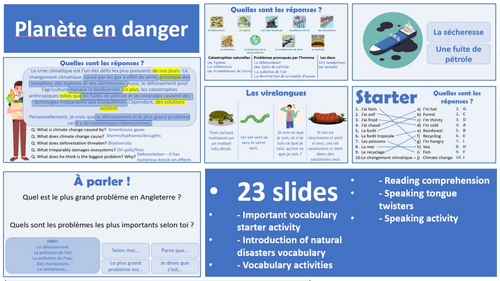 2026 French AQA Module 6.2 - Planète en danger