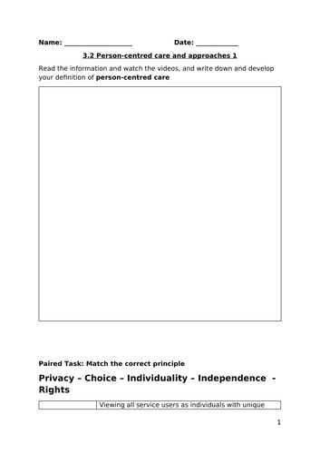 AAQ Level 3 Health and Social Care Unit 3 Principles of Health and ...