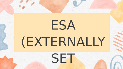 Eduqas Art, Craft & Design ESA project 2026 | Teaching Resources