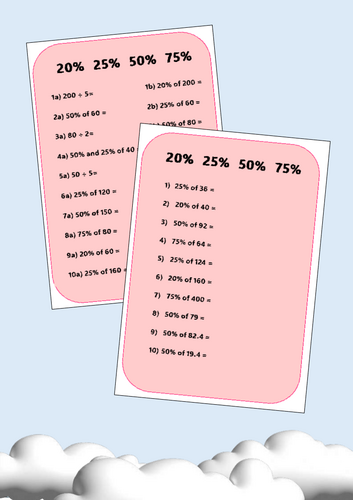 Percentages of Amounts ULTIMATE Bundle | Teaching Resources