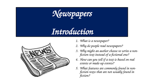 Newspapers - An Introduction