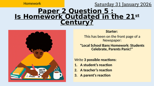 AQA GCSE English Language 2026 – Paper 2 Question 5 Lesson: Letter ...