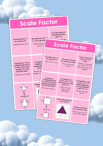 Ratio scale factor worksheets