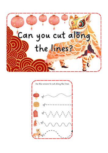 Lunar New Year - scissor skills