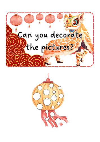 Lunar New Year - Decorate the Pictures