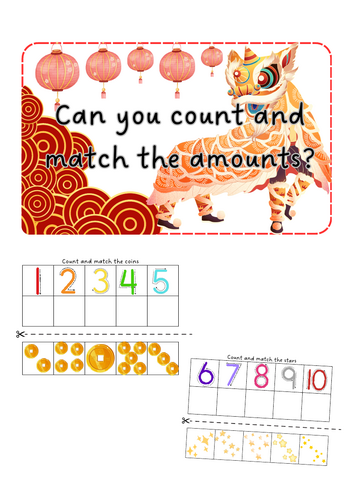 Lunar New Years - Count and Match