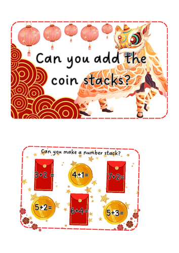 Lunar New Years - Add the coin stacks