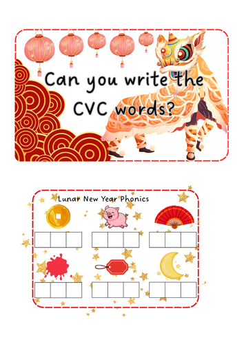 Lunar New Years - Write the CVC words