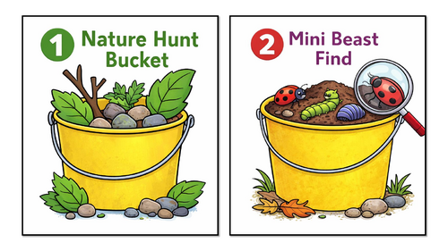 24 Little Learners Bucket Games with Planning | Teaching Resources