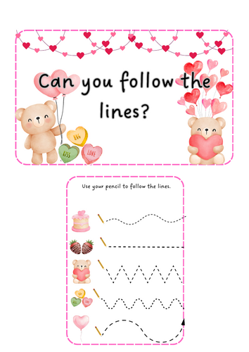 Valentine's Day - pencil control