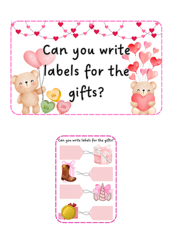 Valentine's Day - Gift labeling