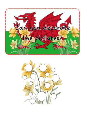 St David's Day - loose parts