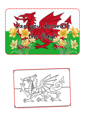 St David's Day - Decorate the flag