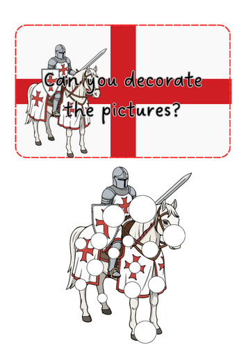 St George’s Day - decorate pictures