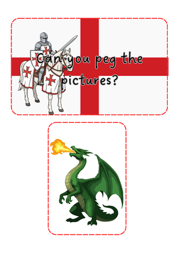 St George’s Day - peg pictures
