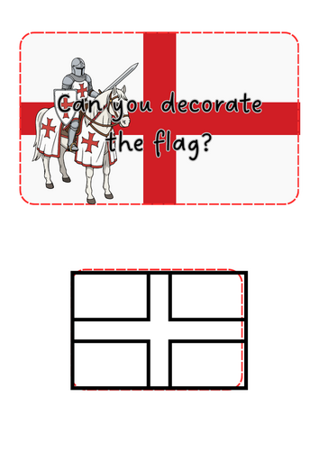 St George’s Day - decorate the flag