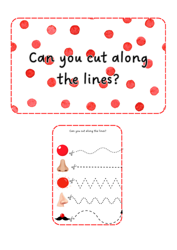 Red Nose Day - Scissor Skills