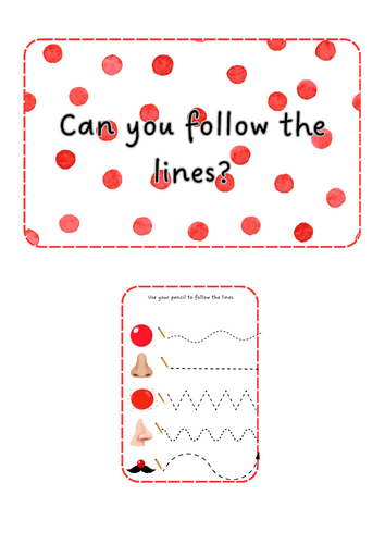 Red Nose Day - pencil control