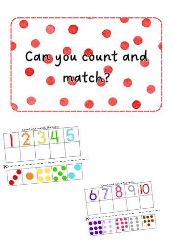 Red Nose Day - count and match