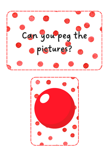 Red Nose Day - peg pictures