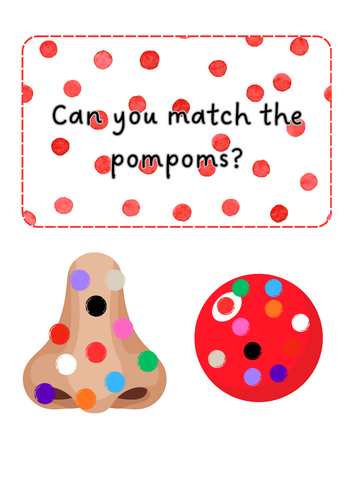 Red Nose Day - pompom match