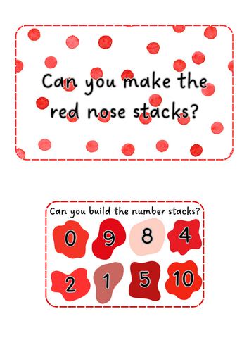 Red Nose Day - number stacks