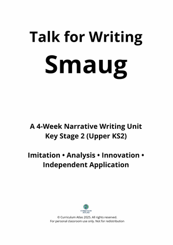 Smaug – Talk for Writing 4-Week Narrative Writing Unit (Upper KS2 ...