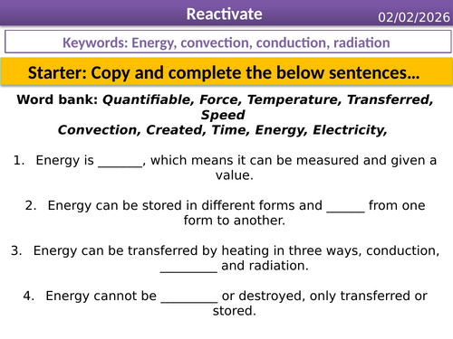 Reactivate - Energy