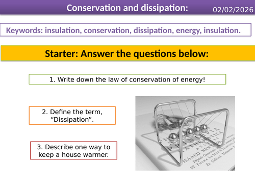 Smart Activate 3 - Conservation and dissipation