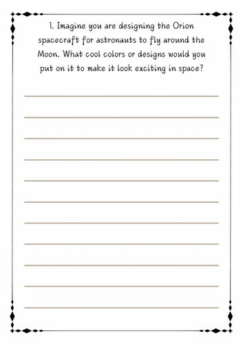 Artemis II Space Mission Questions: A Fun STEM Writing Activity for ...