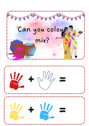 Holi - colour mixing