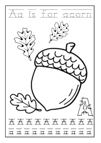 A to Z Nature Colouring Pack EYFS and KS1 | Teaching Resources