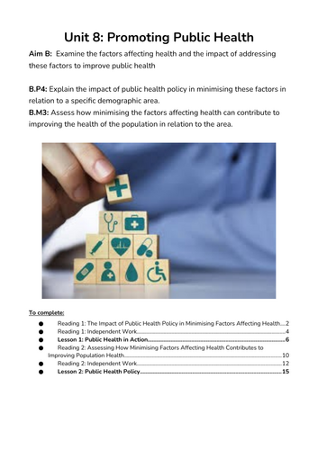 BTEC National - Health and Social Care - Unit 8 - Aims A and B ...