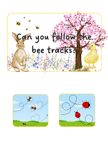 Spring - bee tracks