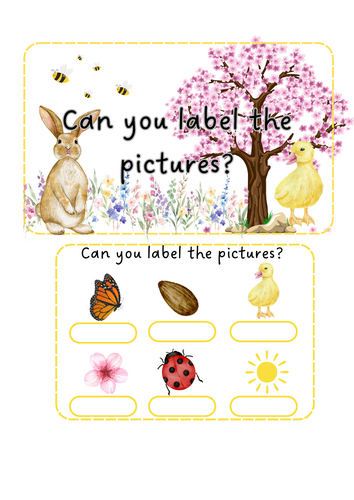 Spring - label pictures