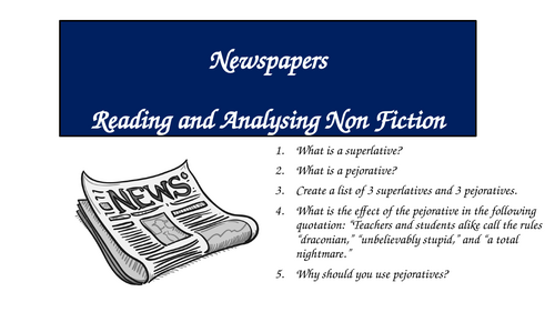 Newspapers - Partygate (Assessment Prep and Assessment)
