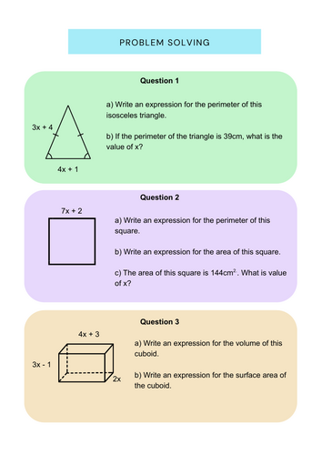 Algebra Collection | Teaching Resources