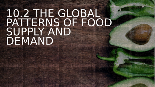 Variations in Calorie Intake - IGCSE Geography Resources (First Exams ...